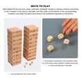 thumbnail image 4 of Tumble Tower Game bloques de construcción de madera 108 piezas de tacto suave para interiores y exteriores para niños familia y adultos ANGGREK Otros, 4 of 8