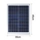thumbnail image 5 of Panel solar de 20 vatios Panel solar portátil monocristalino de 18 voltios para cargar 12V batería para RV, barco, tienda, yate, coche, 5 of 8