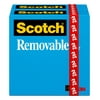 Scotch Removable Tape Refills, Clear, 1 in. Core, 2 Rolls