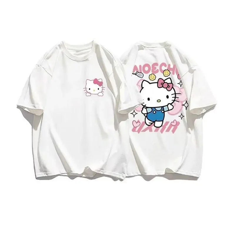 Summer Hello Kitty casual short-sleeved T-shirt for women Summer Hello Kitty casual short-sleeved T-shirt for women