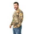 thumbnail image 6 of Realtree Men's Camo Bamboo Ulta Soft Long Sleeve Men's Crew Neck Shirt |Size S-5XL, 6 of 10