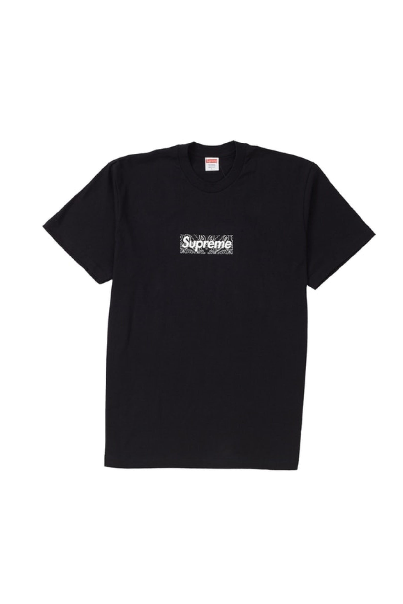 supreme box logo tee black on black