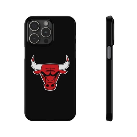 iPhone Slim Case - Black Red Bulls Inspired Design Basketball Classic - iPhone 15 Pro Max
