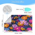thumbnail image 2 of Ironing Mat Portable Ironing Blanket for Table Top Travel Ironing Pad for Washer Dryer 27.6" x 47.2" Vividly Colored Flowers, 2 of 6