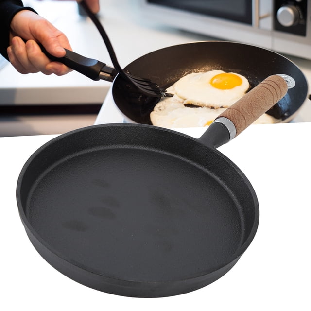 YOUTHINK Poêle en Fonte de 20 cm, Poêle à Frire à Chauffage Uniforme pour Hôtel et Maison