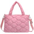 thumbnail image 3 of Bolso Bandolera para Mujer Nailon Acolchado Algodón A La () Rosa, 3 of 4