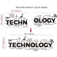 thumbnail image 2 of Teens Technology Lettering Wall Art Sticker School Education Science Wall Decal Vinyl Removable Vinyl Wall Mural Poster for Classroom Students Decor TM-33 (Black, 13"H x 40"W), 2 of 6