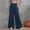 Blue, variant on Uqiangy Petite Pants For Women Petite Length Wide Leg Sweatpants High Waisted Sweatpants For Women High Waisted Wide Leg Pants Loose Fitting Pants For Women Floral Pants For Women Beige L