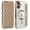 Desert Gold, variant on KOMI for iPhone 16E Case,Magnetic Leather [Compatible with Magsafe] Card Slot Flip Folio Wallet Shockproof Drop Protection Phone Case for iPhone 16e 6.1 Inch (Sky Blue)