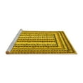 thumbnail image 2 of Ahgly Company Machine Washable Indoor Round Persian Yellow Traditional Area Rugs, 6' Round, 2 of 4