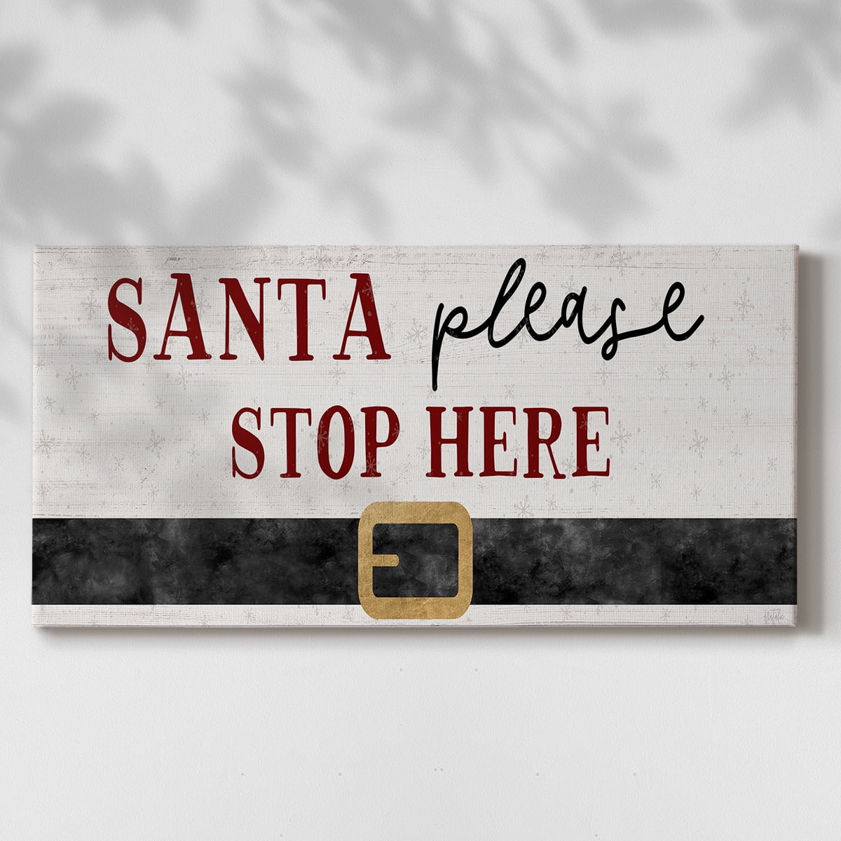 Santa Stop- Gallery Wrapped Canvas