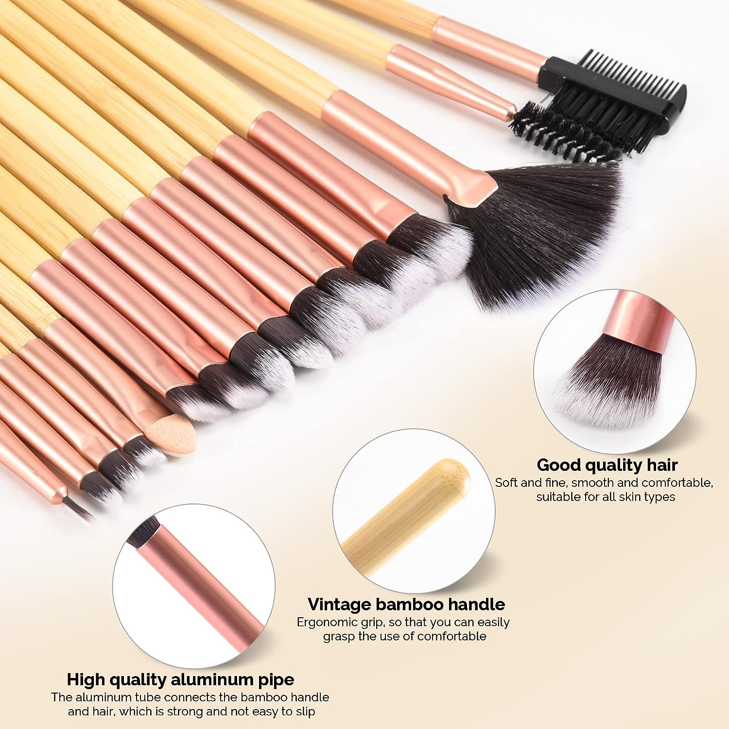 DUAIU 16-Piece Eyeshadow Brush Set with Bag photo 6