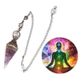 thumbnail image 2 of tredstone Crystal Pendulum Natural Stone Pendulums Pendant for Divination Dowsing, 2 of 9