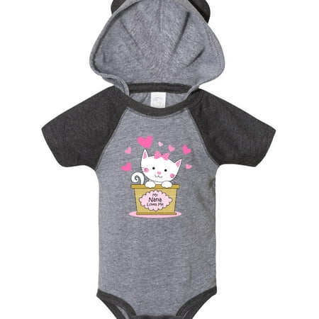 

Inktastic Kitty Nana Loves Me Gift Baby Girl Bodysuit