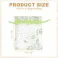 thumbnail image 2 of Uxcell 100Pcs Organza Bags, Mesh Candy Pouch with Drawstring Gold Rose Flower Jewelry Gift Bag Fruit Green Silver 2.8 x 3.5 inch, 2 of 6