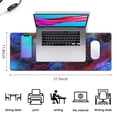 thumbnail image 5 of Galaxy Large Gaming Mouse Pad - 31.5x11.8 inch, Non-Slip Rubber Base, Desk Mat with Durable Stitched Edges - Enhances Keyboard & Mouse Performance, 5 of 7
