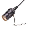 thumbnail image 1 of Dekaim E27 Base Socket Bulb Lamp Holder, Vintage Pendant Light Holder with Pull Chain Switch Lamp Base Ceiling Mounted(???), 1 of 7