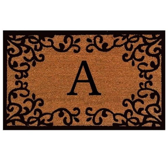 Calloway Mills Chateaux Monogram Outdoor Doormat 18" x 30" (Letter A)