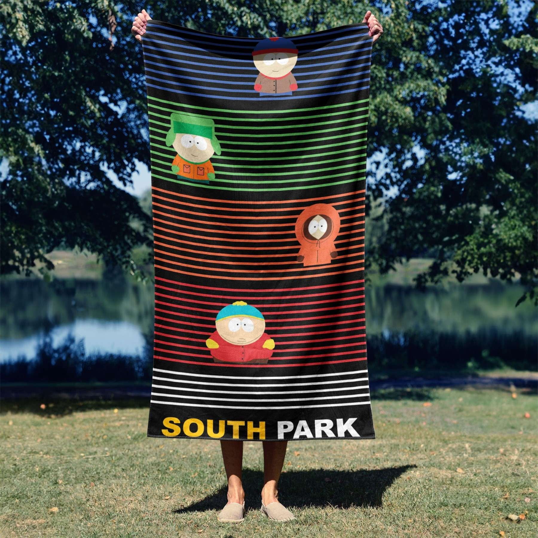South Park Class Pic South P Stripe Kids 2 Pack Beach Towels