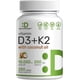 thumbnail image 1 of Suplemento de vitamina D3+K2 en cápsulas blandas de 10&nbsp;000 UI, fortificado con aceite de coco, 250 cápsulas., 1 of 5