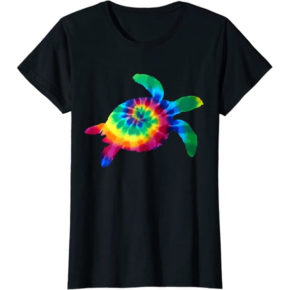 Sea Turtle Tie Dye Vintage Scuba Diving Diver Turtle T-Shirt