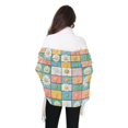 thumbnail image 4 of FORMRS Womens Scarf Winter Soft Long Big Warm Shawls Wrap Tassel Scarves, Daisy Mosaic, 4 of 9