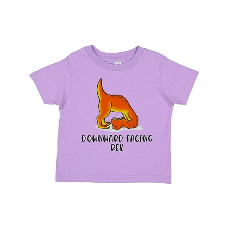 

Inktastic Downward Facing Rex Yoga Master Downward Facing Dog Pose Gift Toddler Boy or Toddler Girl T-Shirt