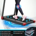 thumbnail image 5 of Gymax Electric Folding Treadmill Portable Cardio Running Machine w/ APP Control Red, 5 of 10