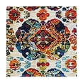 thumbnail image 4 of ARISTURING Tache Tapestry Table Cloth Large Elegant Ornate Ivory Colorful Paisley Tapestry Woven Tablecloth with Tassel 36*36, 4 of 8