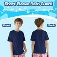 thumbnail image 6 of Boy's Girls 50+ Rash Guard Swim Shirts Kids Teens Short Sleeve T Shirt Fishing Surfing Water Beach Tops Running Workout Gym Active Tee Shirt, 6 of 9