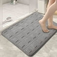 thumbnail image 5 of LACKUST Soft Thick Non Slip Bathroom Door Mat - Absorbent Velvet Slow Rebound Bath Mat for Outside Shower, PVC Backing 16"x24", 5 of 5