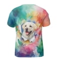 thumbnail image 2 of Funny Watercolor Adorable Labrador Retriever Peeking Through Torn Paper Effect All Over Print 3D Shirt Unisex Merch Lab Dog Lover Gifts - 00026, 2 of 6