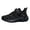 Black, variant on Boys Girls Breathable Mesh Sneakers for Daily Casual Campus Outdoor Play Lightweight Soft Sole Kids Walking Shoes—Comfortable Everyday Footwear for 5-13 Years