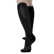 Copper Fit Knee-High Energy Compression Socks, Arch Relief, Ankle & Calf Support, Small/Medium, Black