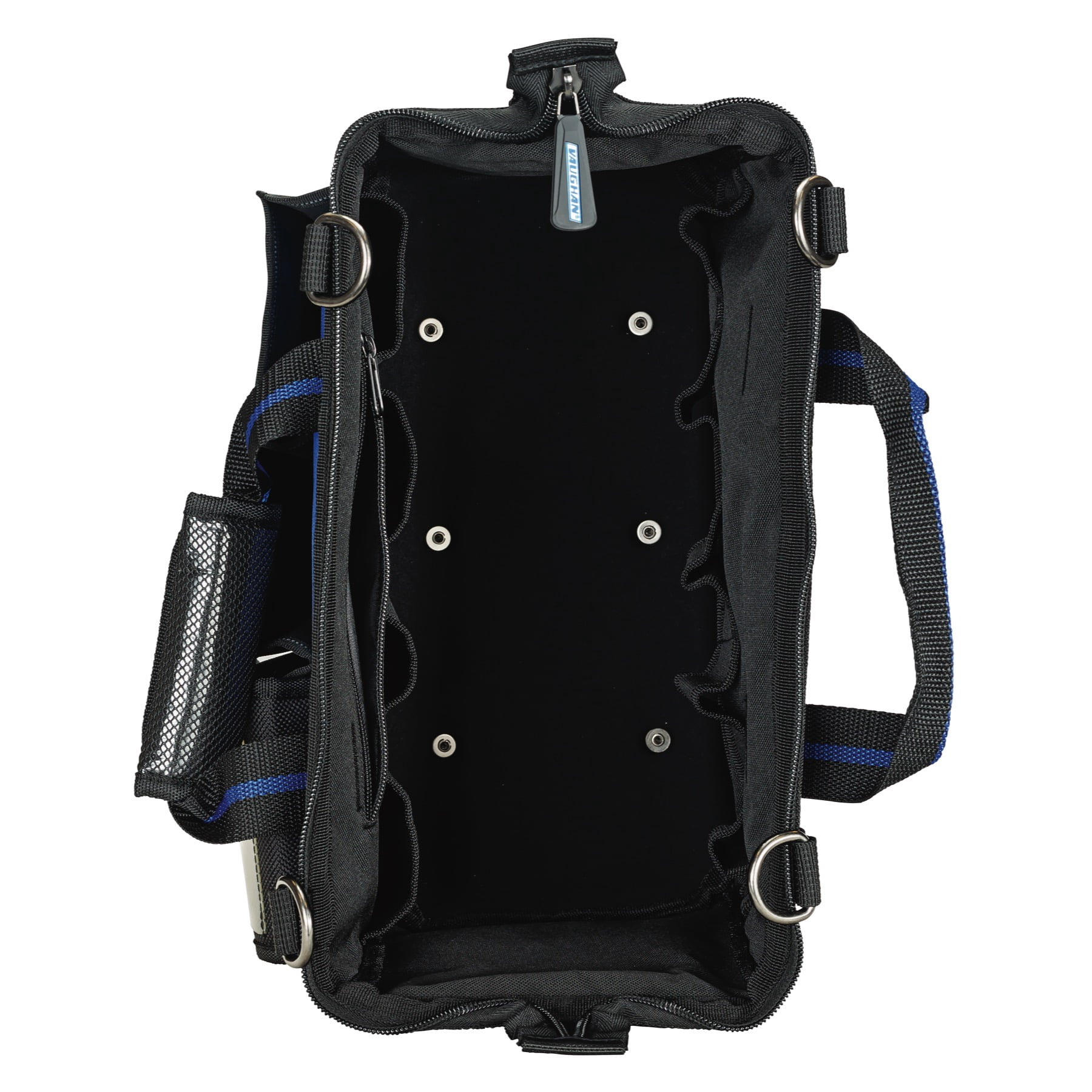 Vaughan 240156 Vaughan 240156 13 in. 9 Pocket Wide Mouth Tool Bag 8 Tool Loops 1200D