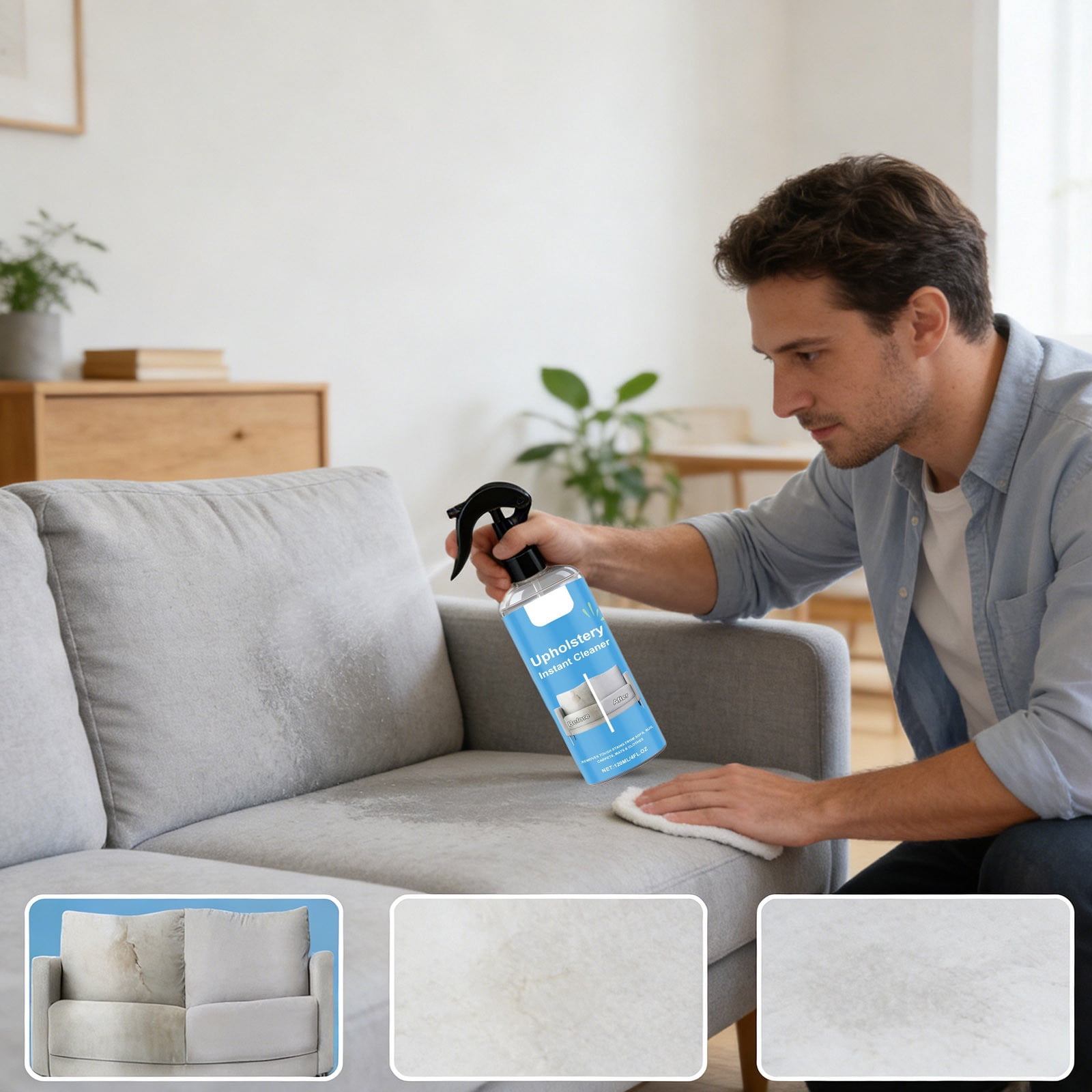 fsxdhpcsgfc 0ml Must Have Upholstery ! Erases Tough Stains Safely Cares For Leaves Everything Fresh Like And Stain Remover Spray Hair for Washer And Dryer Lint Catcher Universal Dirt Remover Clean