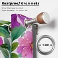 thumbnail image 6 of 1 Panel Outdoor Curtains for Patio Waterproof 54"x95" Purple Flowers Weatherproof Privacy Outsides Curtains, Spring Floral Leaves Botanical Watercolor Grommet Thermal Drapes for Cabana Porch Pergola, 6 of 8