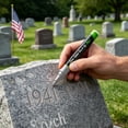 thumbnail image 4 of 5mm Tip Memorial Marker Metal Gravestone Paint Pen Waterproof Permanent Ink Tombstone Lettering Restoration Tool for Granite & Marble(Silver), 4 of 4