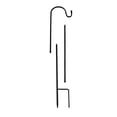 thumbnail image 3 of Versatile 39inch Shepherd Hook for Outdoor Decor - Heavy Duty Wrought Iron Metal Garden Stake for Hanging Solar Lights, Bird Feeders, Lanterns, Flower Pots - Adjustable Height, 3 of 12