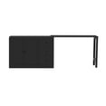 thumbnail image 3 of MEETFAV 89.7" Kitchen Island with Extendable Table – Wooden Sideboard Storage Cabinet, 2 Doors and 3 Drawers for Living Room, Study, Foyer, Kitchen, Black, 3 of 7