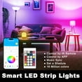thumbnail image 6 of DAYBETTER 130ft Led Light for Bedroom,Music Sync RGB Color Changing Strip Lights with APP and 24 Key Remote Control, Perfect for Indoor Decor(2 Rolls of 65.6ft), 6 of 7