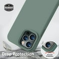 thumbnail image 5 of Compatible with iPhone 13 Pro Max Case, Liquid Silicone Full Body Protective Case with [Anti-Scratch] [Soft Microfiber Lining] [Camera Protective] for iPhone 13 Pro Max 6.7 inch, Pine Green, 5 of 14