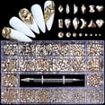 thumbnail image 1 of Diamantes De Imitación Para Uñas, Kit Profesional De Cristal Para Uñas, 9000 Uds., Cristal De Múltiples Formas, Diamantes De Imitación Ab, Suministros Para Decoración De Uñas, Accesorios 21 Rejillas Yuarrent CE007388-10, 1 of 6