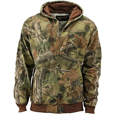 - Trail Crest Men's Cambrillo Full Zip Up Hooded Sweatshirt Jacket W/ Magnet, 2X, Camo