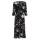 thumbnail image 5 of Vestido maxi Boho Hugo Floral V Zambullirse Negro, 5 of 10