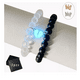 thumbnail image 1 of 2 Pulsera Wünd  De Parejas Imán Brilla Regalo Para Mujeres Hombres Modelo negro+transparente, 1 of 3