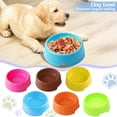 thumbnail image 2 of VIVIDCRAFT Candy Colored Plastic Pet Bowl Small Mediumsized Cat and Dog Eating Utensils T4, 2 of 7