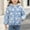 Blue, variant on Toddler Girls Puff Jacket with Hood Long Sleeve Full Zip Cute Warm Casual Winter Coats Purple 4 T