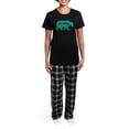 thumbnail image 4 of CafePress - Momma Bear Women's Dark Pajamas - Women's Short Sleeve Print T-Shirt and Pants Dark Cotton Pajama Set, 4 of 7
