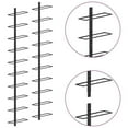 thumbnail image 5 of Pemberly Row 2 Pc 20 Bottles Metal Wall-Mounted Wine Racks in Black, 5 of 6